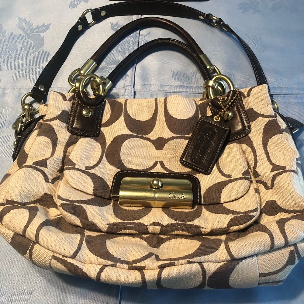 Coach “Kristin” Satchel w/ brass buckle